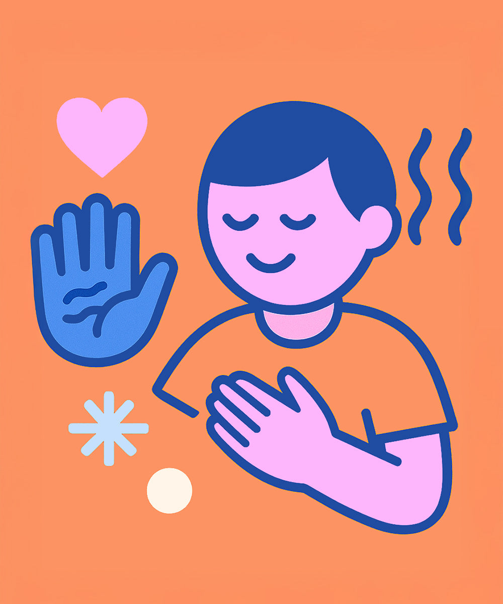 graphic illustrating a happy child