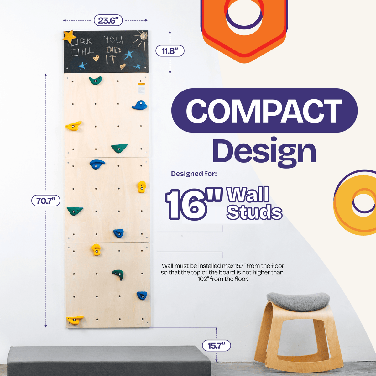 Indoor Rock Climbing Wall for Kids