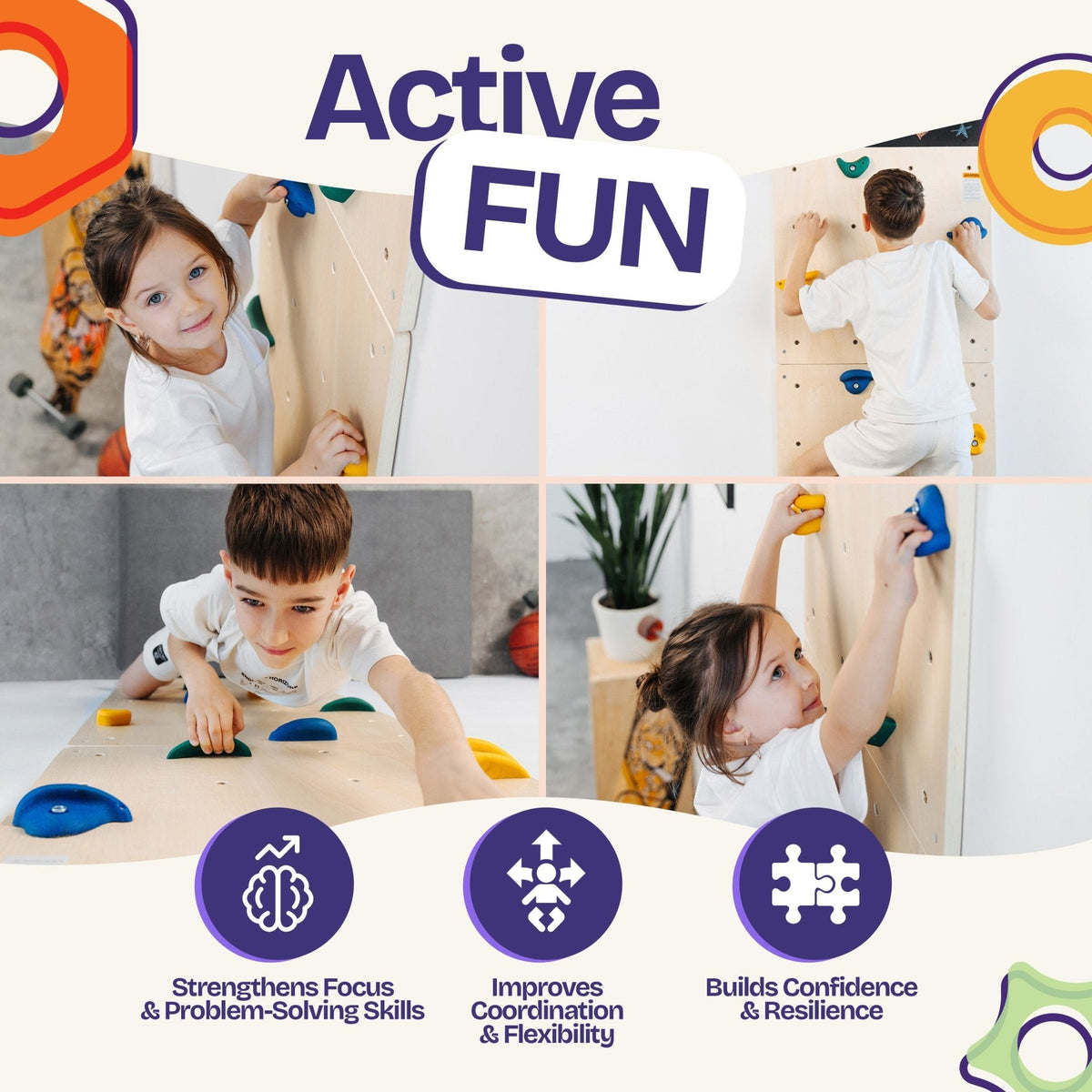 Indoor Rock Climbing Wall for Kids